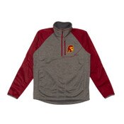 USC Trojans Men's 289C Gray Tommy Head Moutain Trail 1/2 Zip Jacket